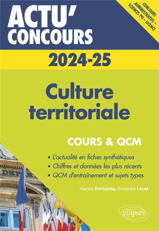 Culture territoriale. Cours et QCM, Edition 2024-2025