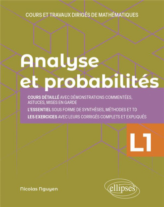 Analyse et probabilités. Cours et travaux dirigés de mathématiques L1