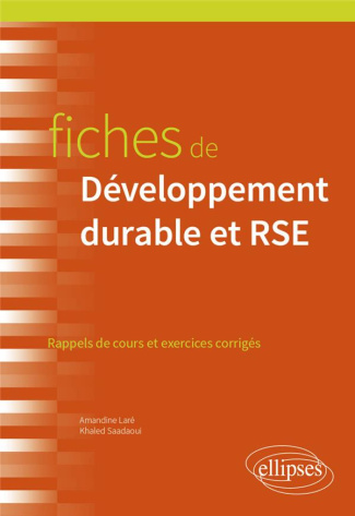 Fiches de développement durable et RSE. Rappels de cours et exercices corrigés