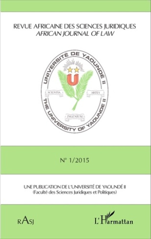 Revue africaine des sciences juridiques N° 1/2015