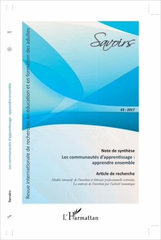Savoirs N° 43/2017 : Les communautés d'apprentissage : apprendre ensemble