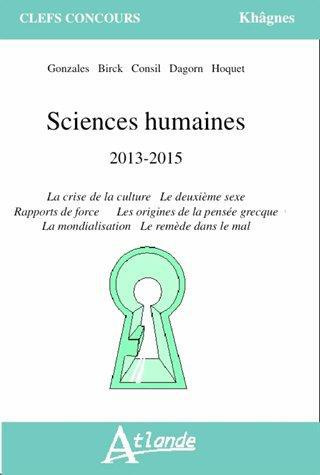 Sciences humaines 2013-2015