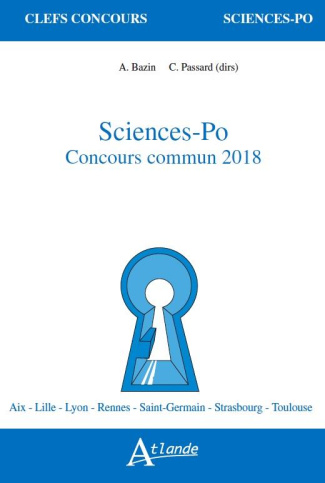 Sciences-Po, concours commun. La ville ; Radicalités, Edition 2018