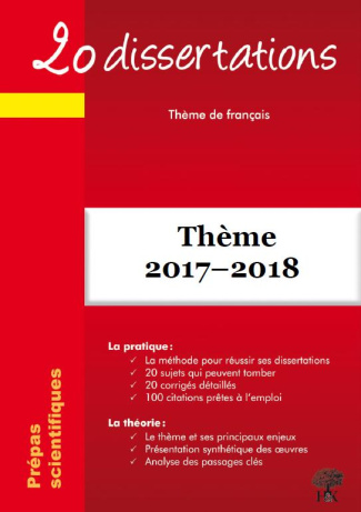 20 dissertations avec analyses et commentaires sur le thème de français 2017-2018 : L'aventure. Homè