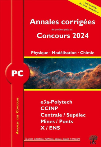 Physique, modélisation, chimie PC. Edition 2024