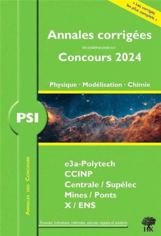 Physique Modélisation Chimie PSI. Edition 2024