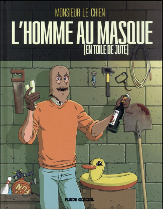 L'homme au masque (en toile de jute)