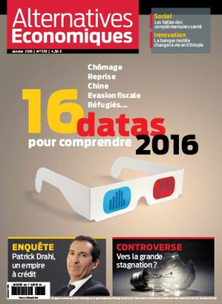 Alternatives économiques N° 353, janvier 2016 : 16 datas pour comprendre 2016