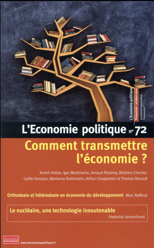 L'Economie politique N° 72, octobre 2016 : Comment transmettre l'économie ?