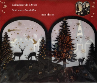Calendrier de l'Avent Noël aux chandelles