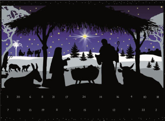 Calendrier de l'Avent Ombres et Lumière de Noël