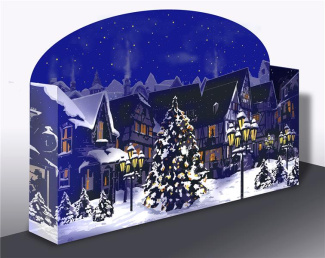 Calendrier de l'Avent en volume - à déployer. Noël approche !