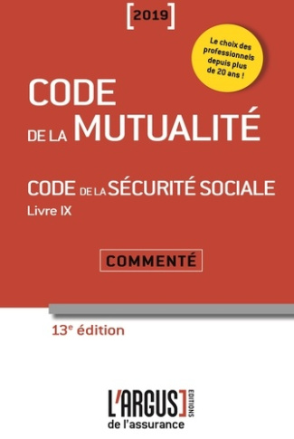 CODE DE LA MUTUALITE 2019 13EME EDITION