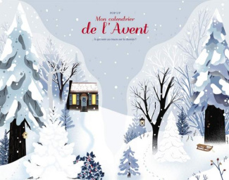 Pop-up mon calendrier de l'avent. A qui sont ces traces sur le chemin ?