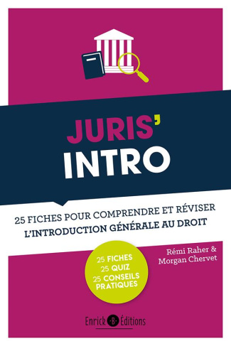Juris' intro. 25 fiches pour comprendre et réviser l'introduction générale au droit