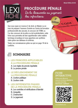 Procédure pénale. De la découverte au jugement des infractions, 2e édition