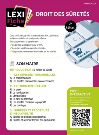 Droit des sûretés. 2e édition