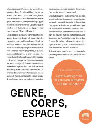 Genre, Corps, Espace. Séminaire Genre de l'Université Rennes 2