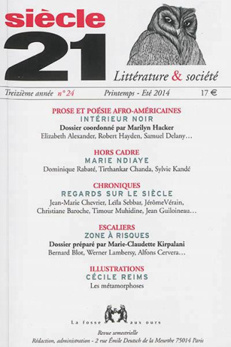 Siècle 21 N° 24, Printemps-Eté 2014 : Prose et poésie afro-américaines