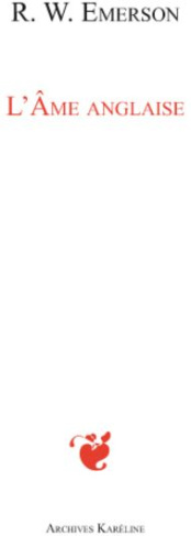 L'Ame anglaise. (English Traits)