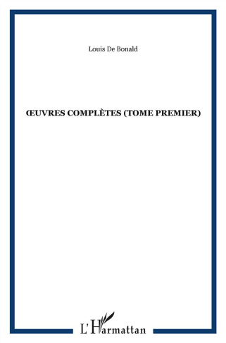 Oeuvres complètes. Tome 1