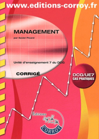 MANAGEMENT CORRIGE - UNITE D'ENSEIGNEMENT 7 DU DCG (POCHETTE)