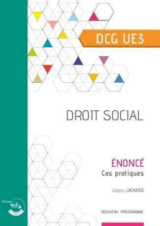 Droit social UE 3 du DCG. Enoncé, Edition 2020-2021