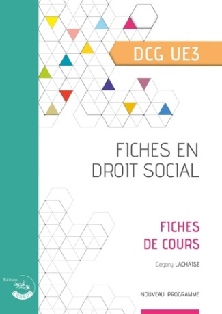 Fiches en droit social DCG UE 3. Fiches de cours