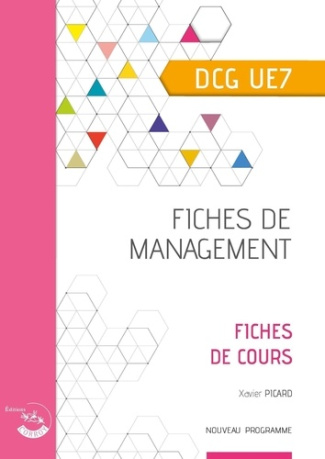 Fiches de management DCG UE7. Fiches de cours, Edition 2020-2021