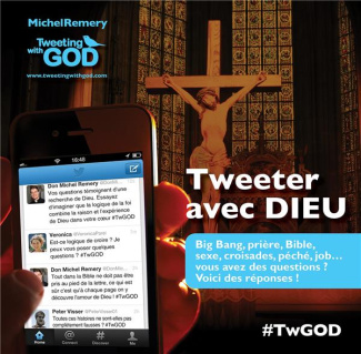 Tweeter avec Dieu. Big bang, prière, Bible, sexe, croisades, péché, job... vous avez des question ?