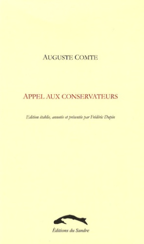 APPEL AUX CONSERVATEURS