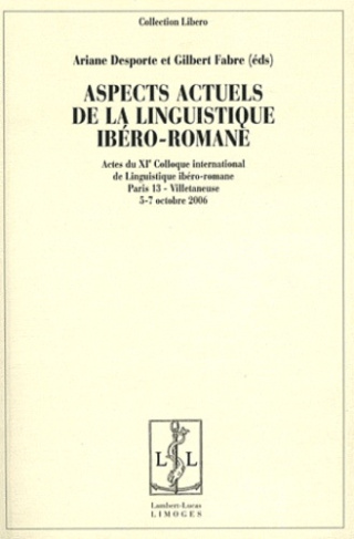 Aspects actuels de la linguistique ibéro-romane