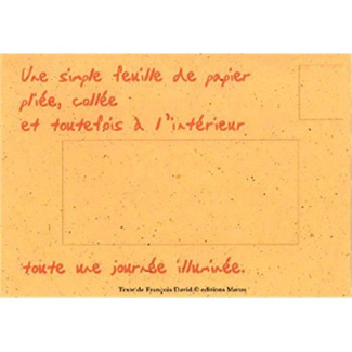 Enveloppe poeme orange par 4