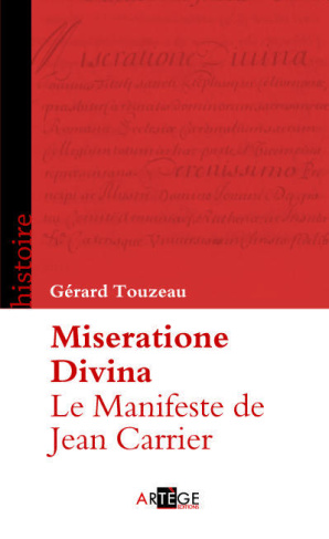 Miseratione Divina. Le Manifeste de Jean Carrier (1429)