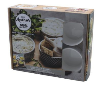 Mes apéros 100% faits maison. Coffret livre   4 bols   1 plateau de présentation