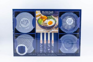 Mes bols santé poké bowls et buddha bowls. Avec 4 bols en céramique et 4 paires de baguettes