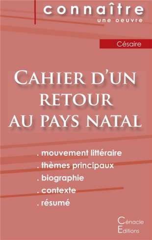 Cahier d'un retour au pays natal. Fiche de lecture