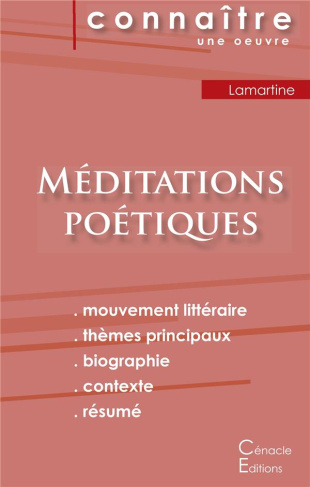 Méditations poétiques. Fiche de lecture