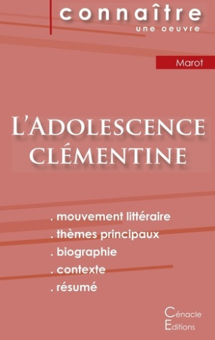 L'adolescence clémentine. Fiche de lecture