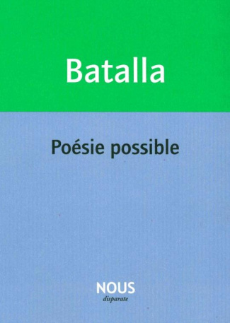 Poésie possible