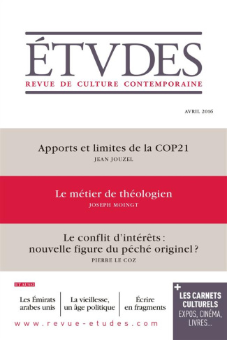 Etudes N° 4226, Avril 2016