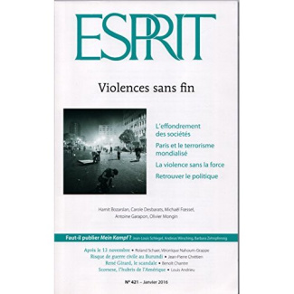 Esprit N° 421, janvier 2016 : Violences sans fin