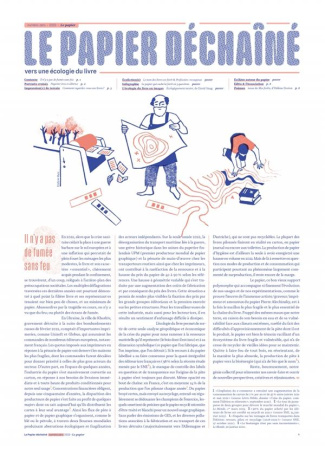 Le Papier Déchaîné n°0. Vers une écologie du livre