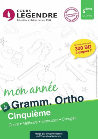 Orthographe et grammaire 5e. Edition 2021