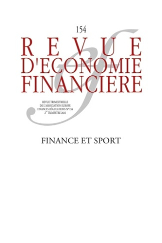 Revue d'économie financière N° 154, 2e trimestre 2024 : Finance et sport