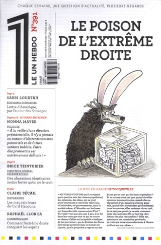 Le 1 Hebdo N° 391, mercredi 6 avril 2022 : Le poison de l'extrême droite