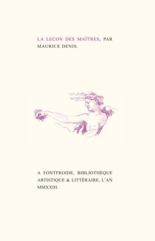 La leçon des maîtres