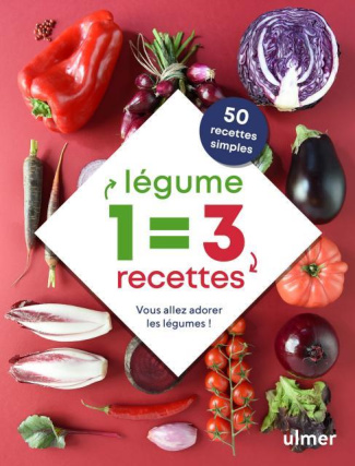 1 légume = 3 recettes. Vous allez adorer les légumes !