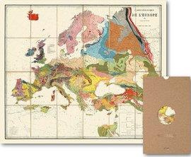 CARTE CARTE GEOLOGIQUE DE L'EUROPE - GEOGRAPHIE NOSTALGIQU
