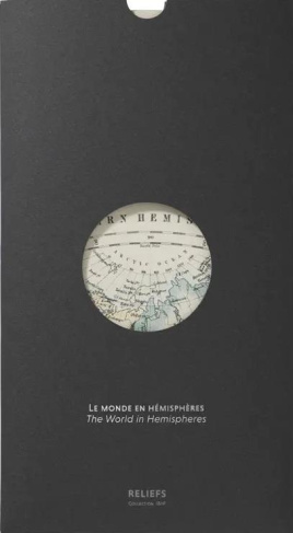 Le monde en hémisphères. 85 x 65 cm, Edition bilingue français-anglais